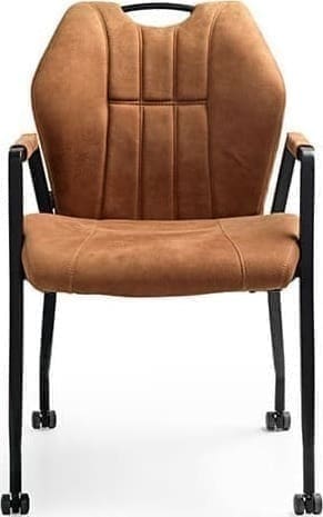 Feelings Wonen meubelen Point armstoel cognac Cognac Eetkamerstoel