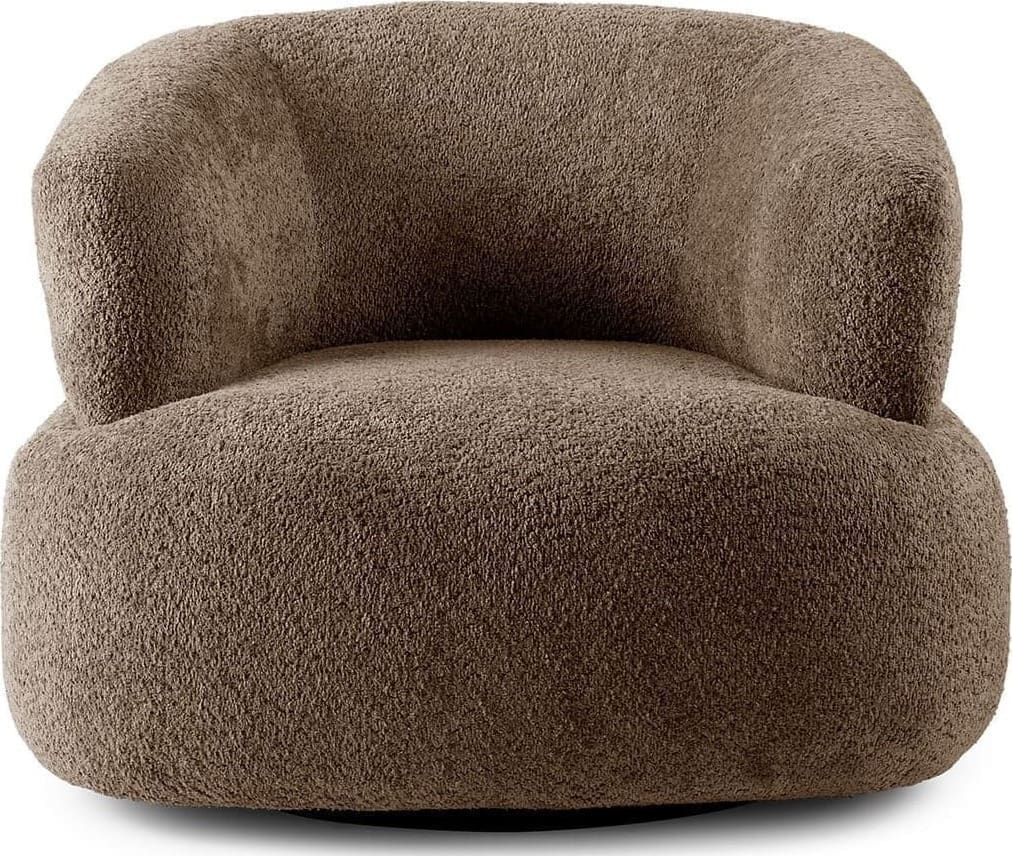 Feelings Wonen meubelen Renzo draaifauteuil bruin Bruin Fauteuil