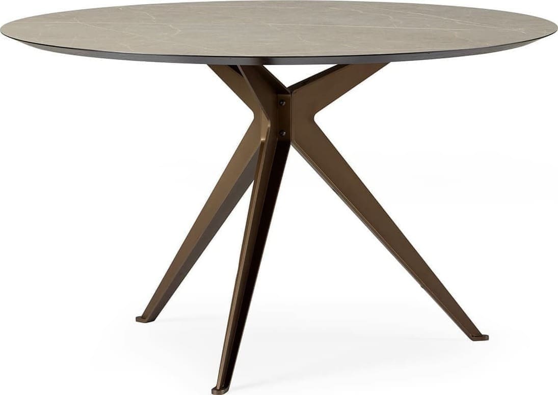 Feelings Wonen meubelen Table+ eettafel rond Naturel Eettafel
