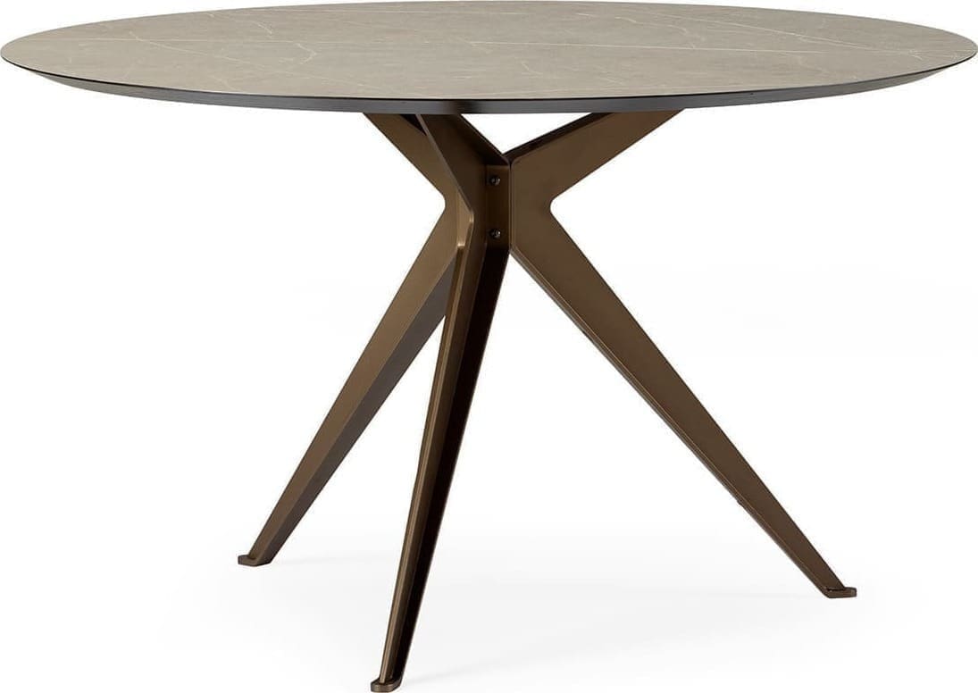 Feelings Wonen meubelen Table+ eettafel rond Naturel Eettafel