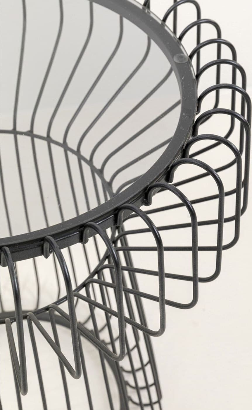 Bijzettafel Lisboa Black Ø38cm Kare Design Bijzettafel 70155