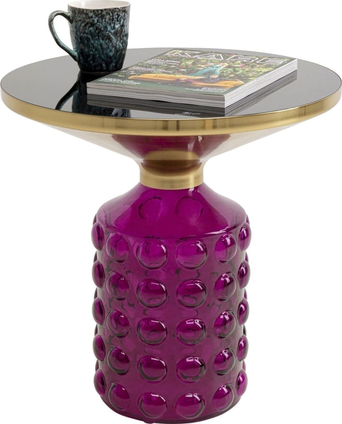 Bijzettafel Lola Purple Ø50cm Kare Design Bijzettafel 70649