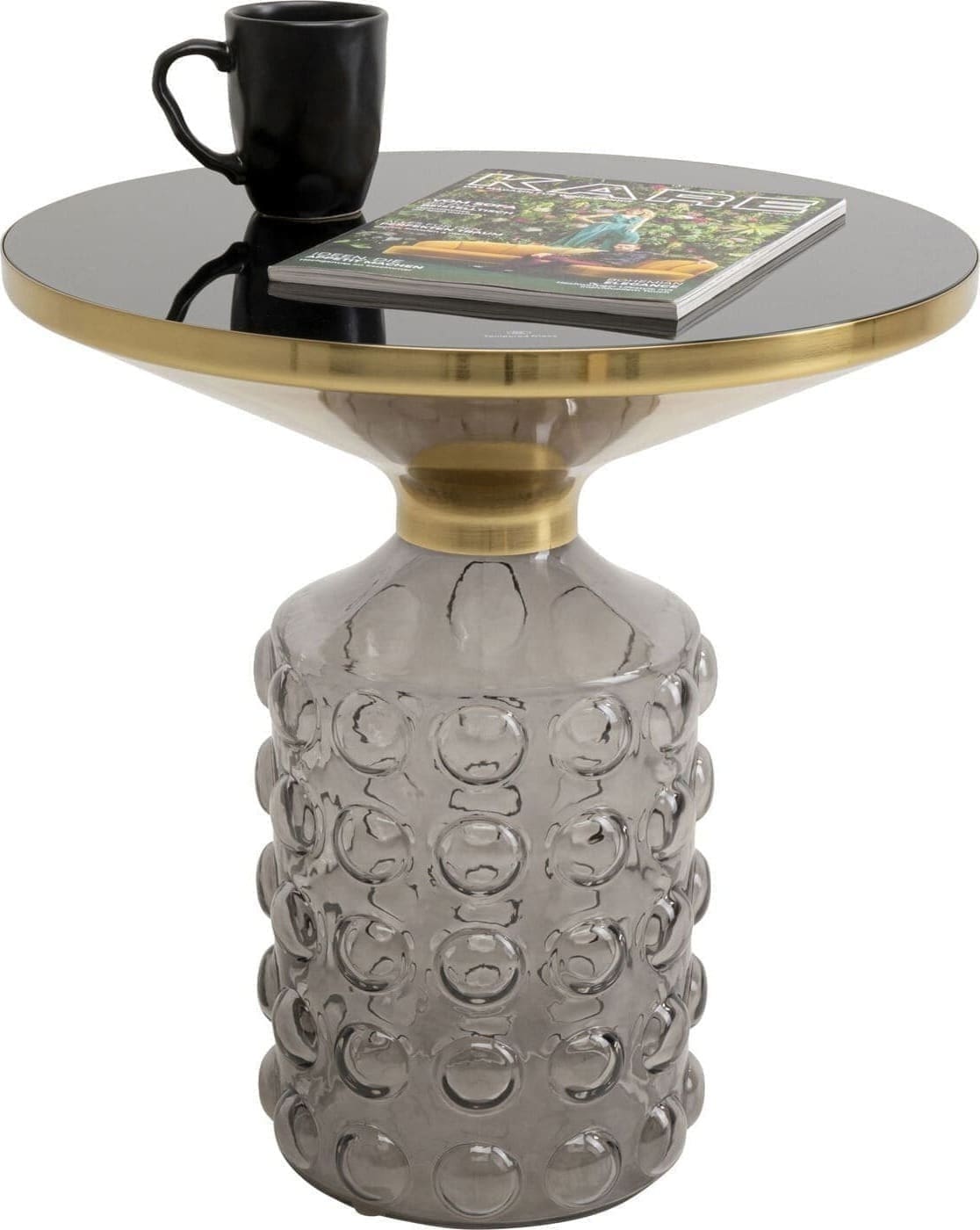 Bijzettafel Lola Smoke Ø50cm Kare Design Bijzettafel 70647