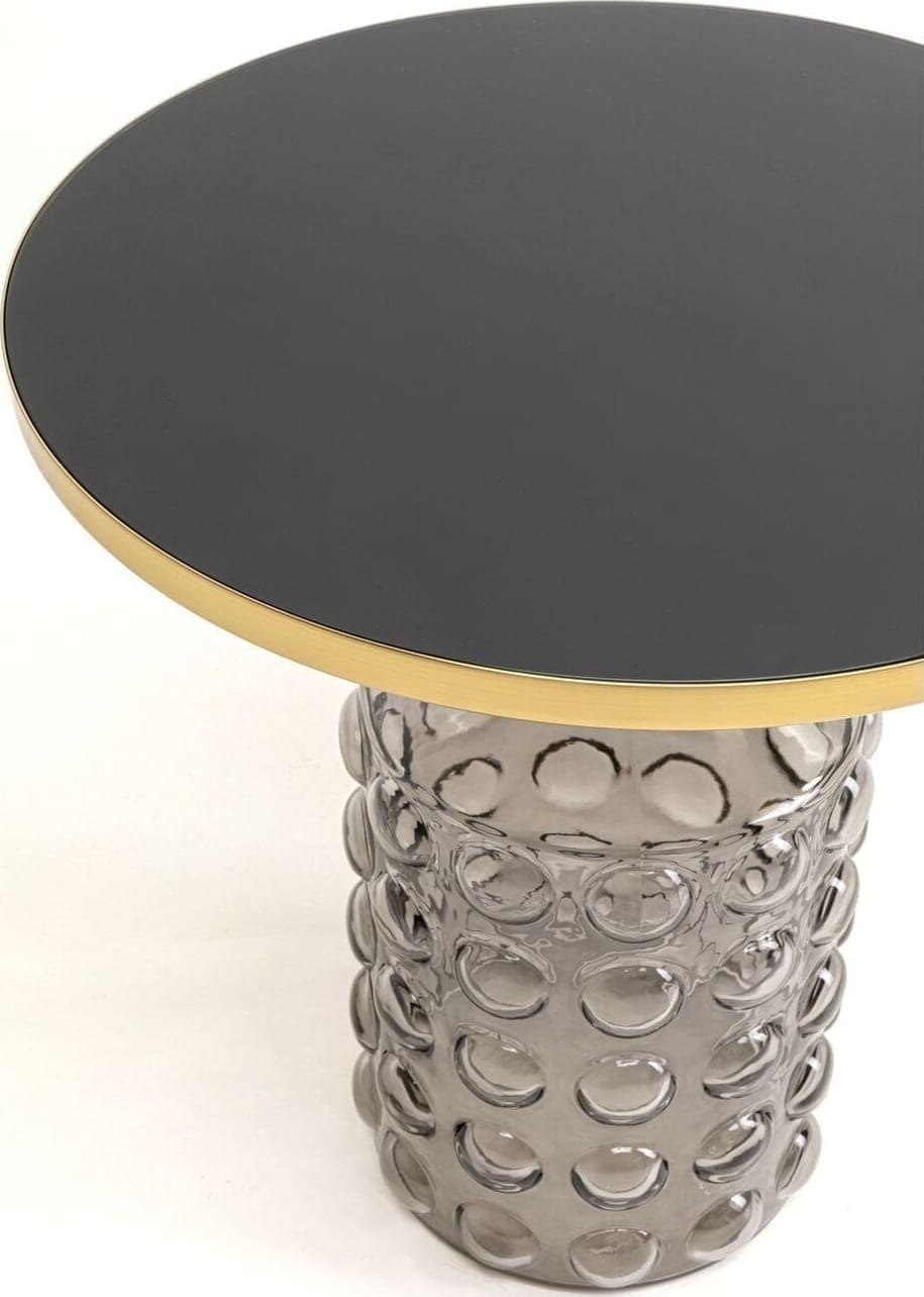 Bijzettafel Lola Smoke Ø50cm Kare Design Bijzettafel 70647