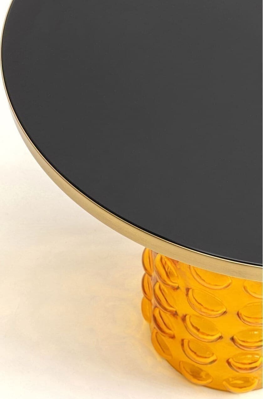 Bijzettafel Lola Yellow Ø50cm Kare Design Bijzettafel 70643