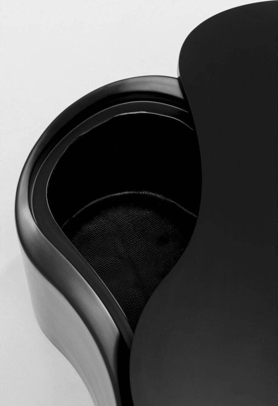 Bijzettafel Lotus Black 30cm Kare Design Bijzettafel 70874