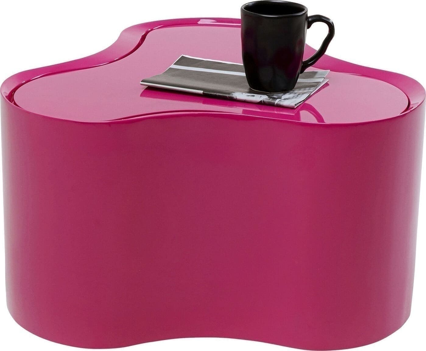 Bijzettafel Lotus Pink 30cm Kare Design Bijzettafel 70876