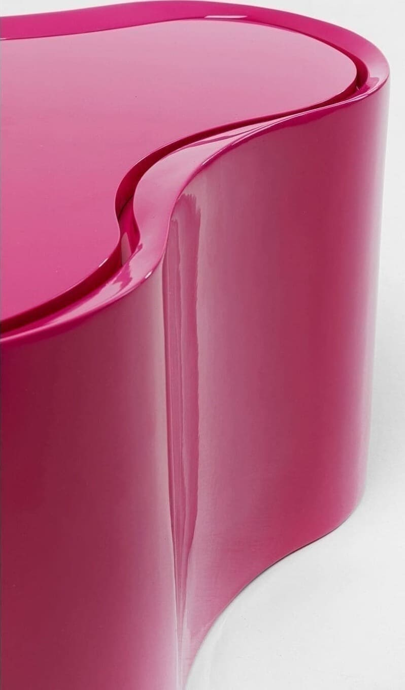Bijzettafel Lotus Pink 30cm Kare Design Bijzettafel 70876