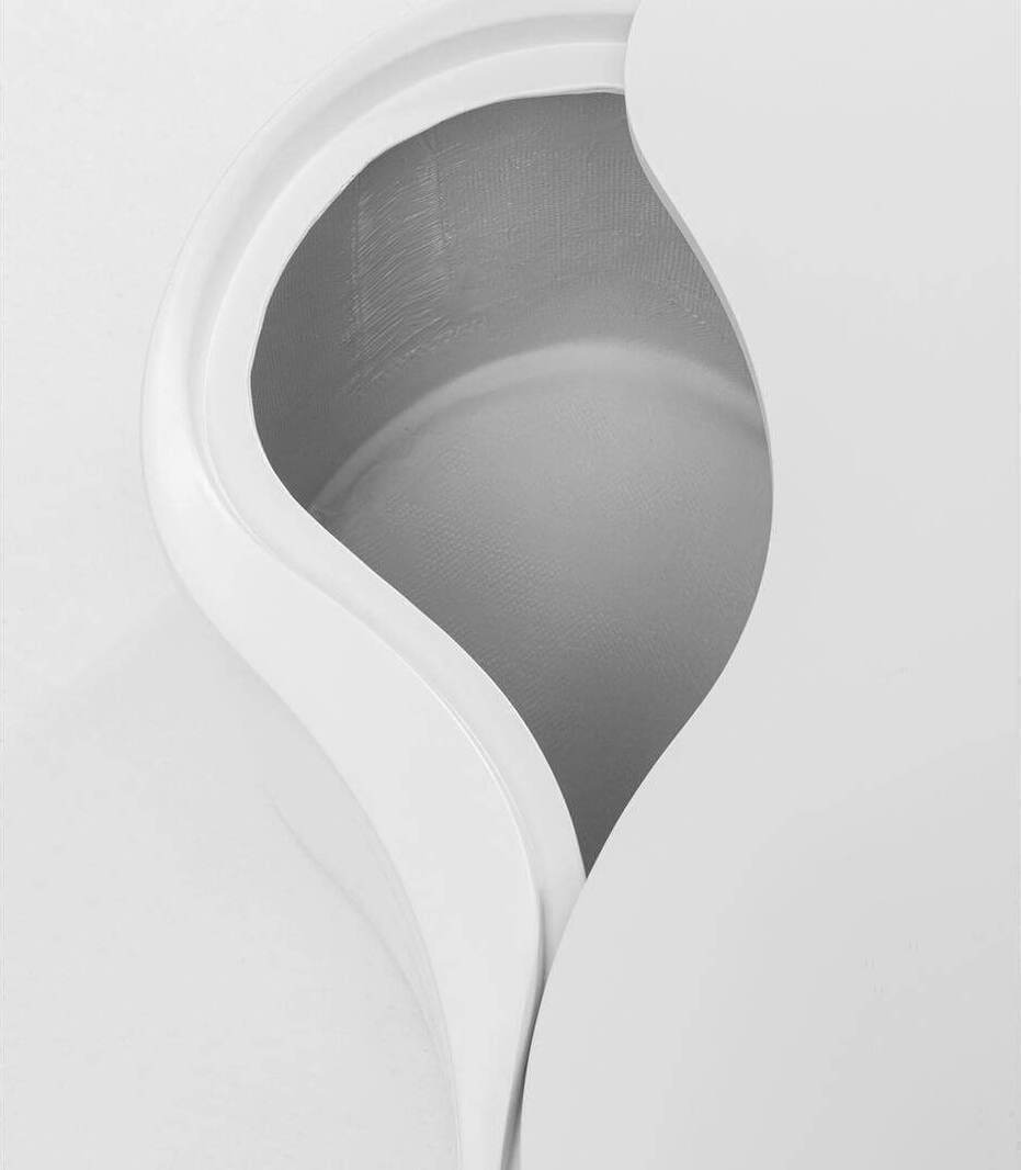 Bijzettafel Lotus White 35cm Kare Design Bijzettafel 70880