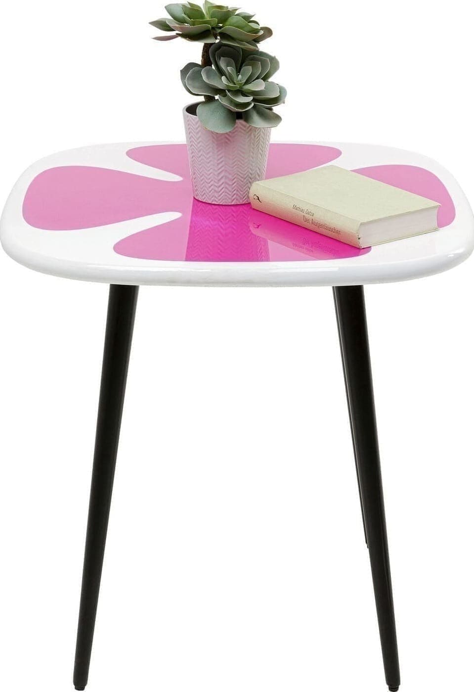Bijzettafel Petal Pink 60x60cm Kare Design Bijzettafel 70846