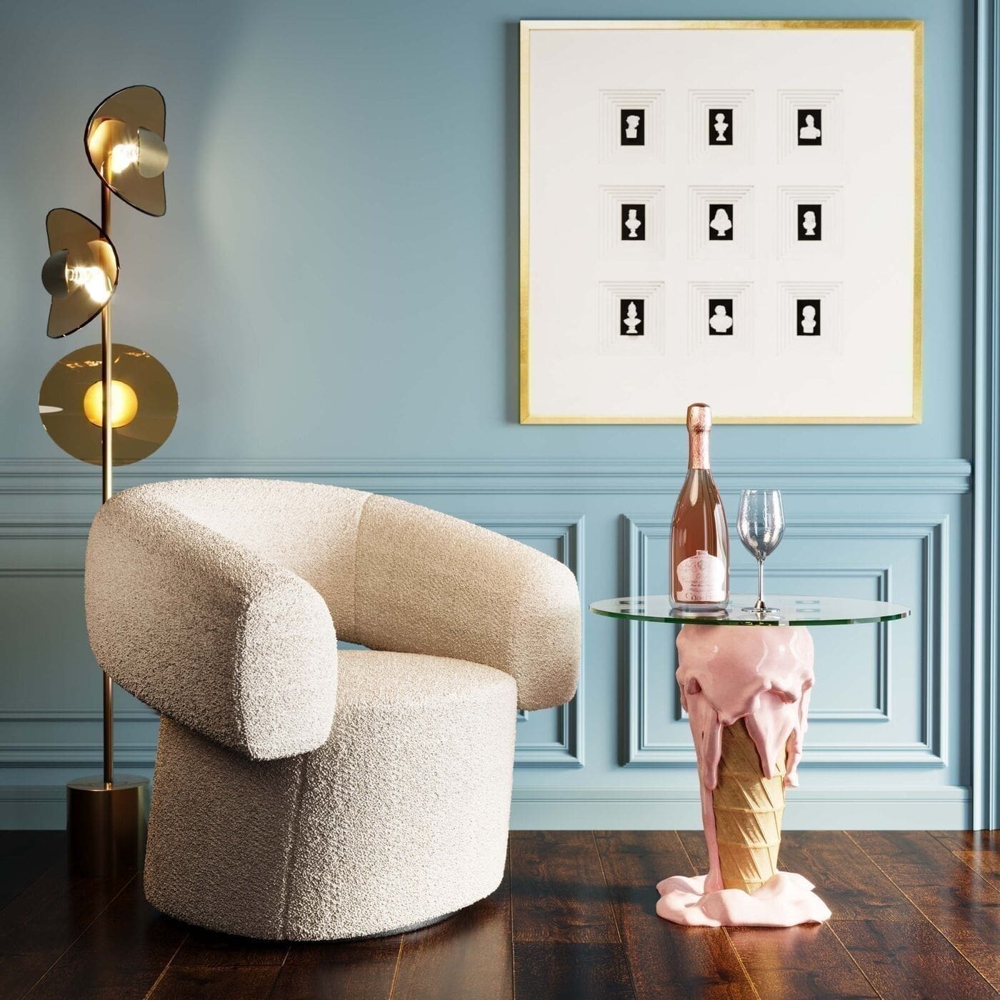 Bistro Tafel Ice Cream Ø48cm Kare Design Eettafel 86832