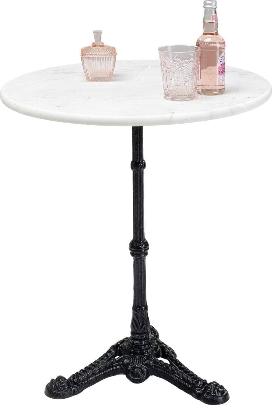 Bistro Tafel Kaffeehaus Round WhiteØ 60 Kare Design Eettafel 85157