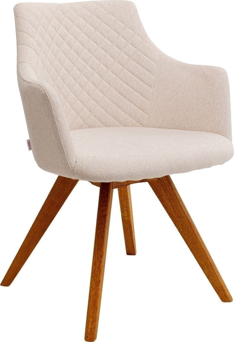 Draaistoel Coco Wood Cream Kare Design Eetkamerstoel 70740