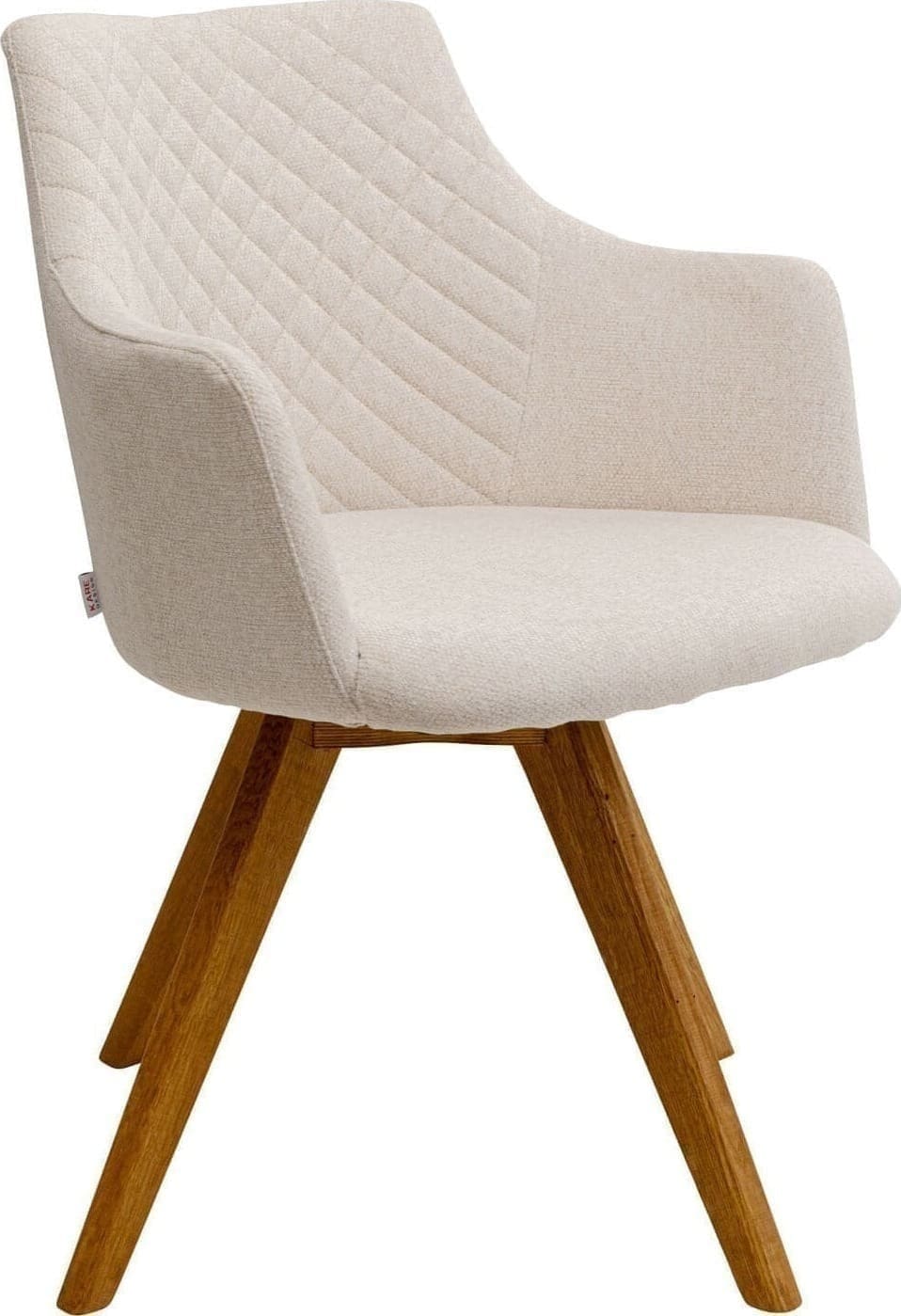 Draaistoel Coco Wood Cream Kare Design Eetkamerstoel 70740