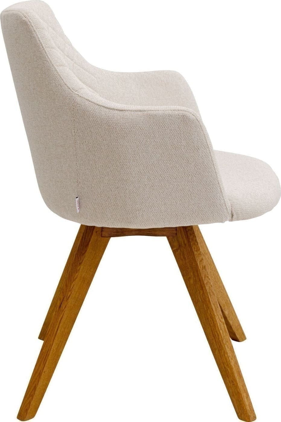 Draaistoel Coco Wood Cream Kare Design Eetkamerstoel 70740