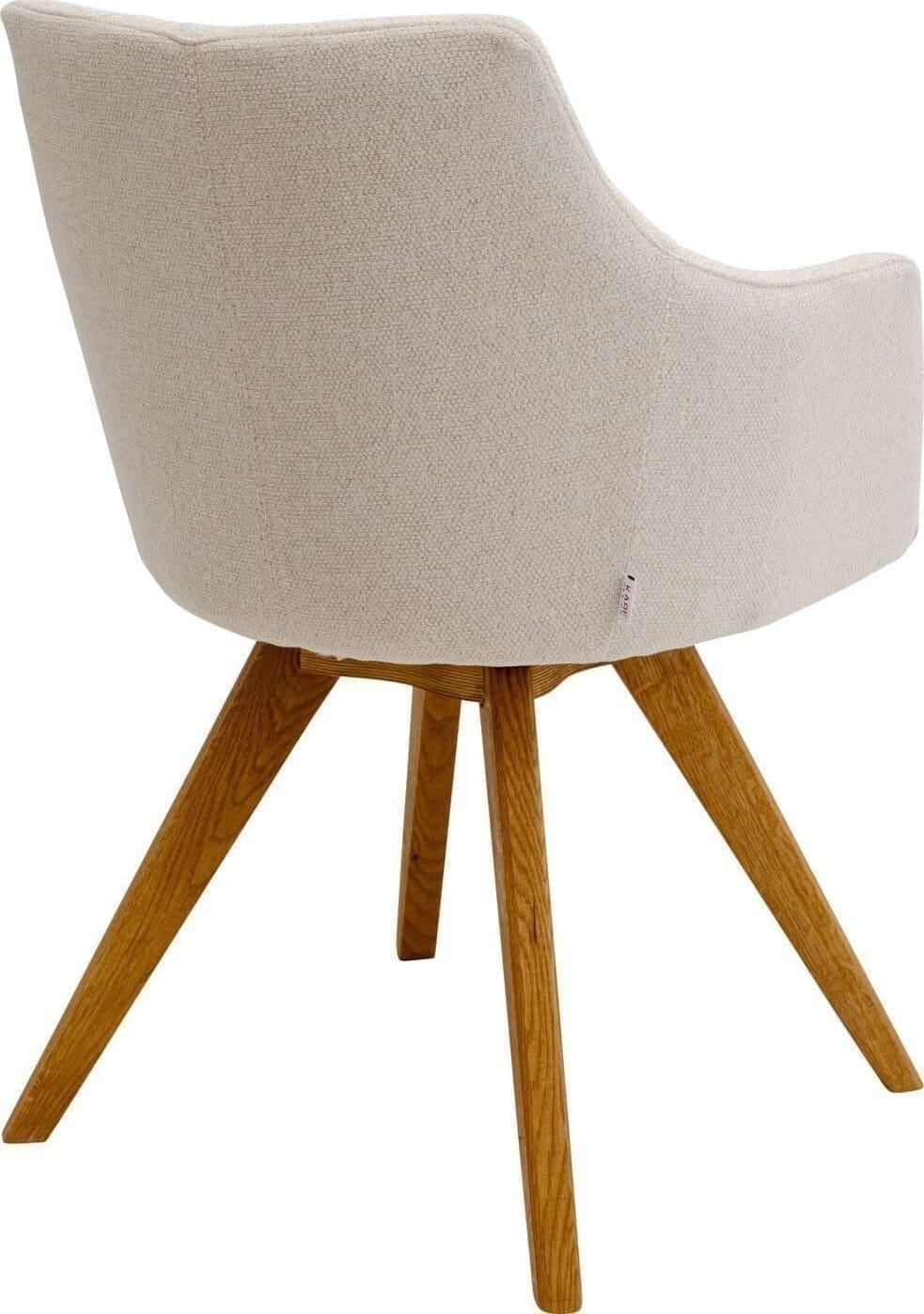 Draaistoel Coco Wood Cream Kare Design Eetkamerstoel 70740