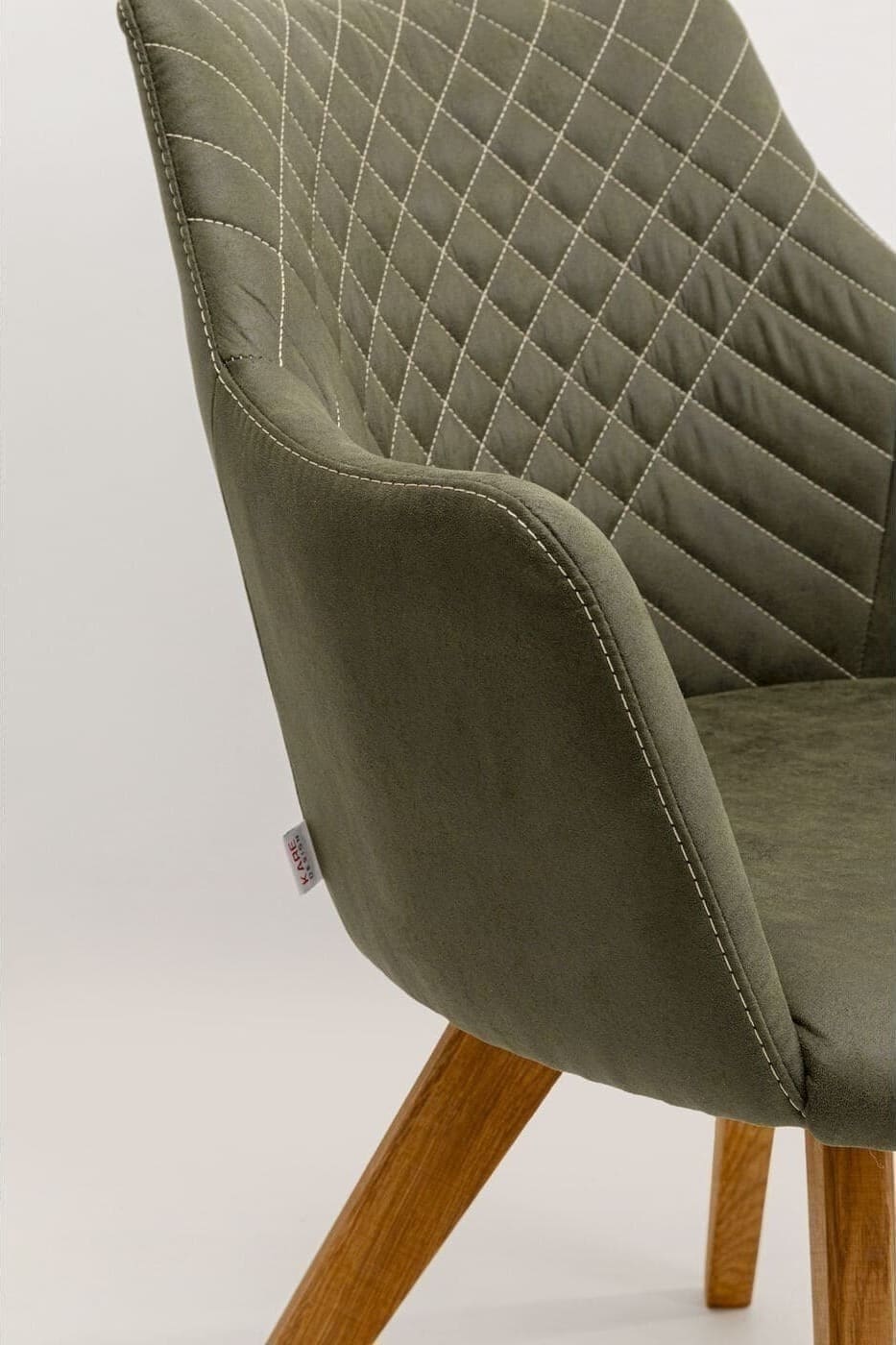 Draaistoel Coco Wood Green Kare Design Eetkamerstoel 70741