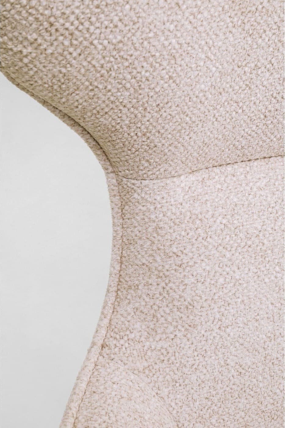 Draaistoel Met Arm + Hocker Jules Cream Kare Design Armstoel 70821