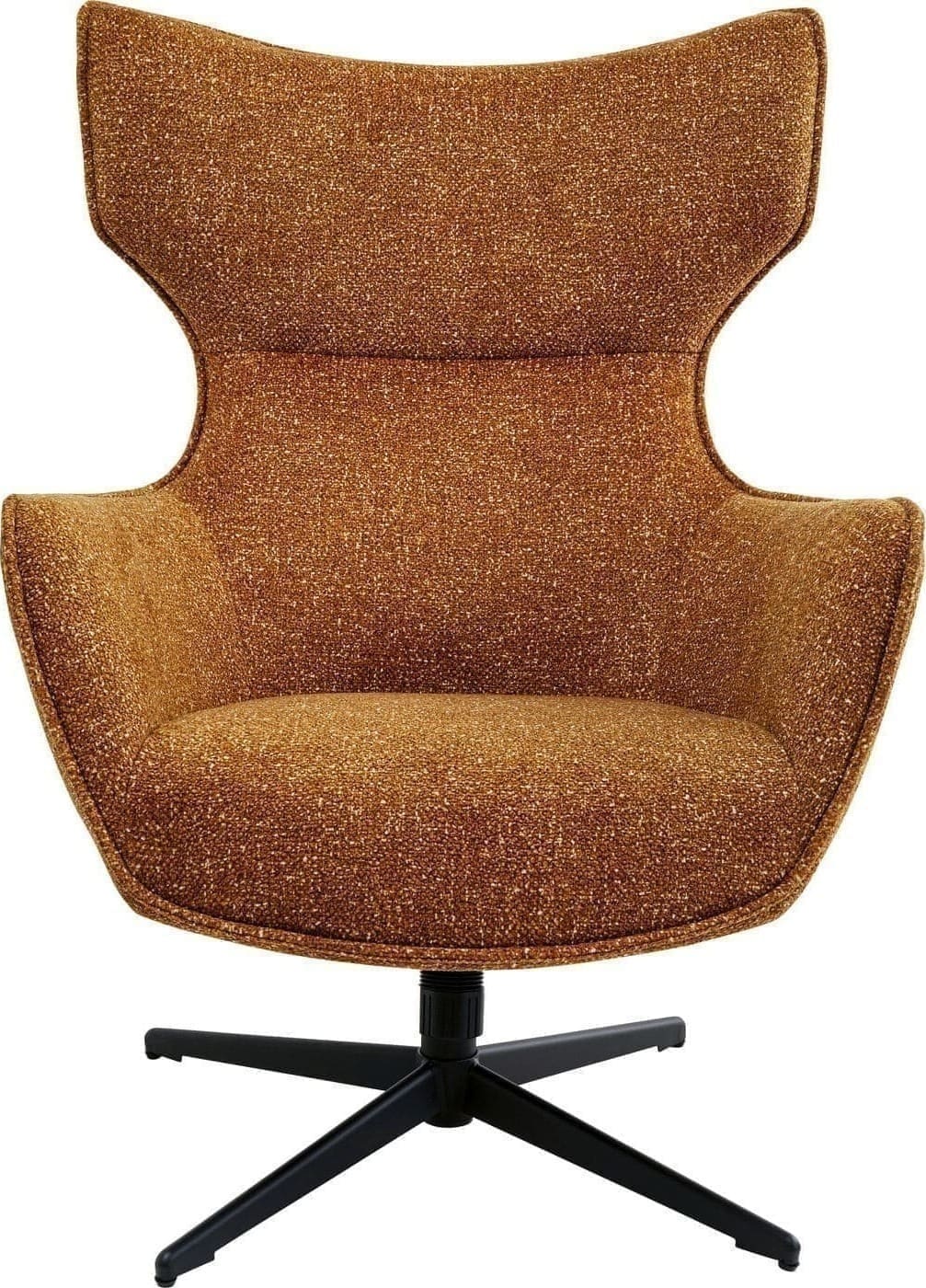 Draaistoel Met Arm + Hocker Jules Yellow Kare Design Armstoel 70822