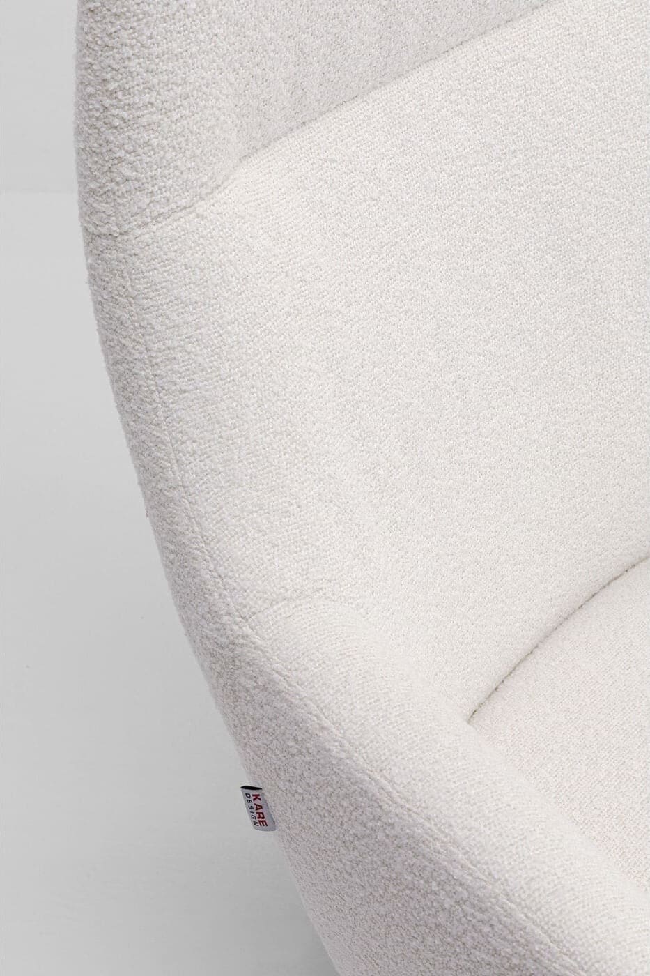 Draaistoel Met Arm Mimi Cream Kare Design Armstoel 70686