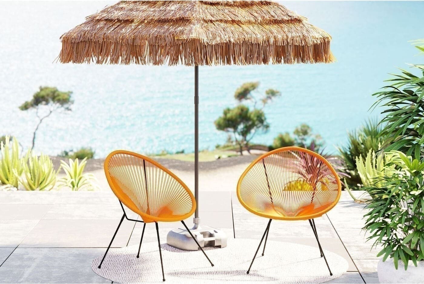 Fauteuil Acapulco Orange 2/set Kare Design Fauteuil 47419