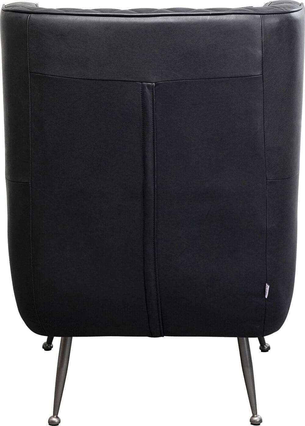 Fauteuil Nonna Smart Leather Black Kare Design Fauteuil 87904