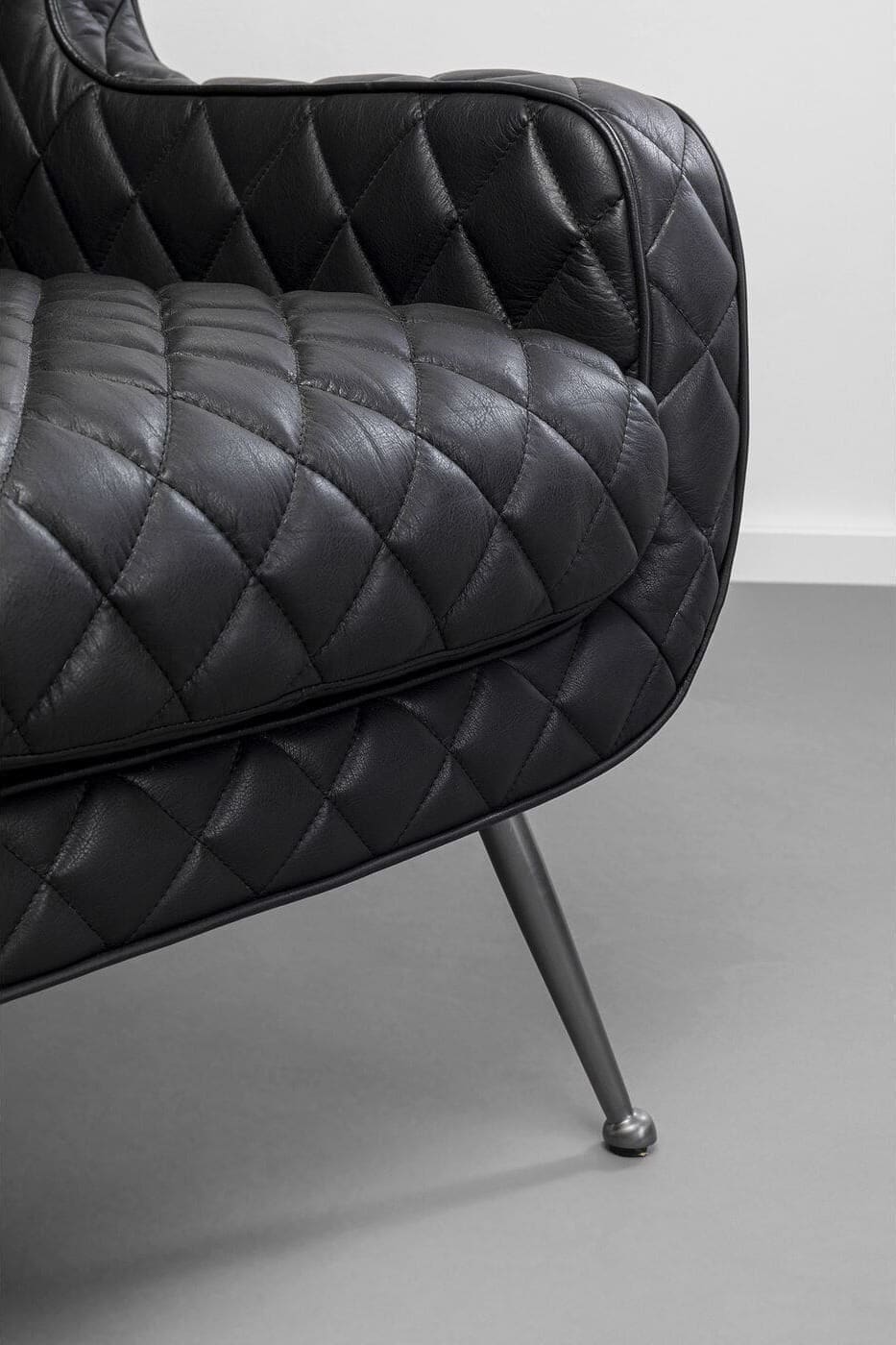 Fauteuil Nonna Smart Leather Black Kare Design Fauteuil 87904