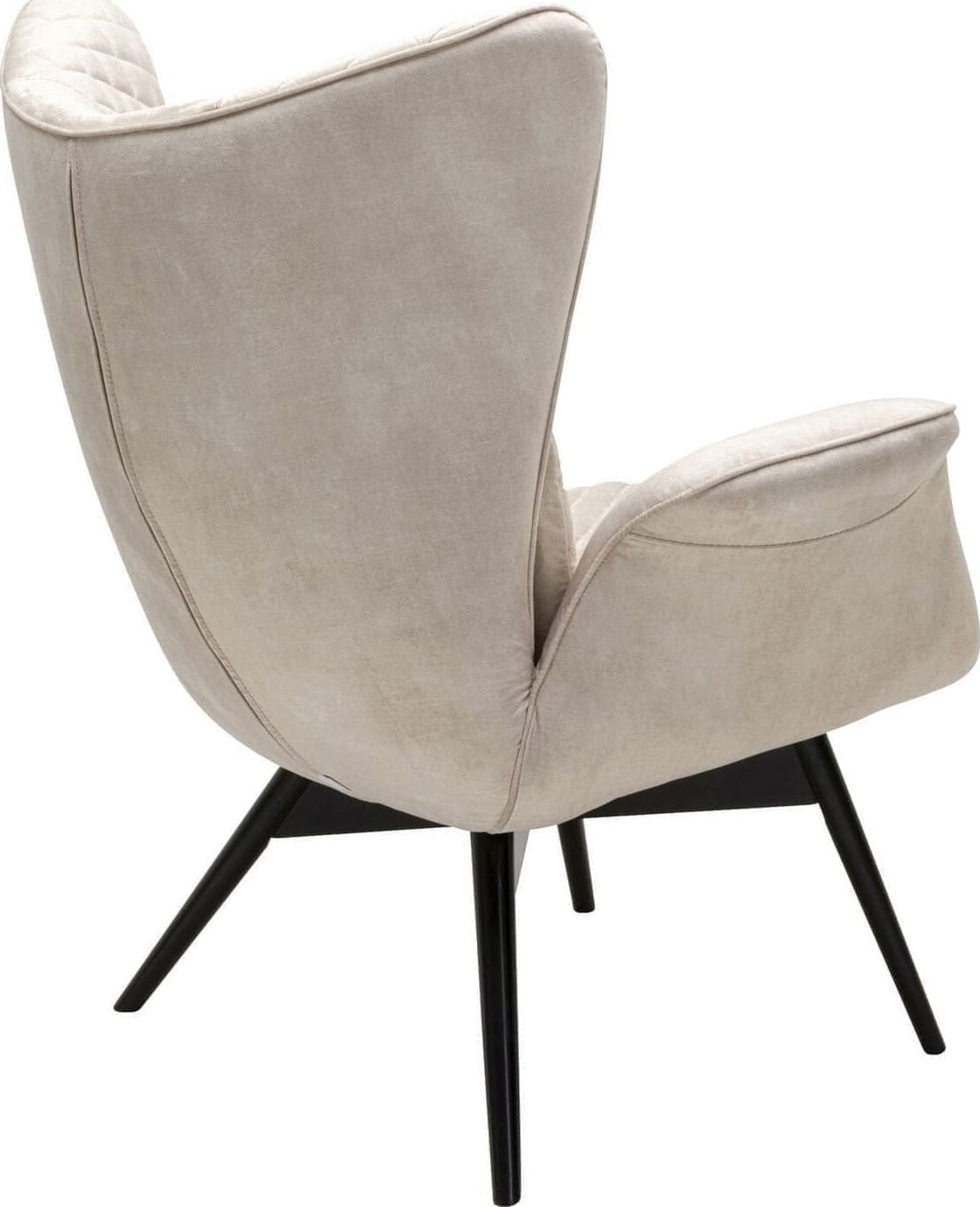 Fauteuil Tudor Velvet Creme Kare Design Fauteuil 70738