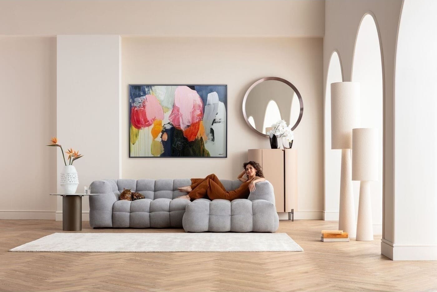 Fotolijst Abstract High Gloss Pink 160x120cm Kare Design Schilderij 57724