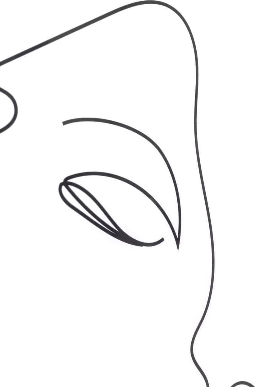 Fotolijst Drawing Lady 63x93cm Kare Design Schilderij 56769