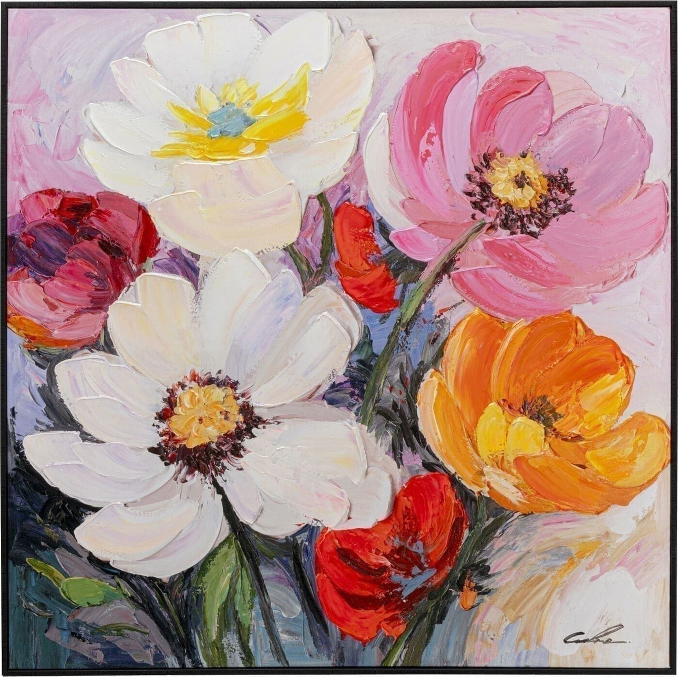 Fotolijst Flower Meadow 80x80cm Kare Design Schilderij 57723