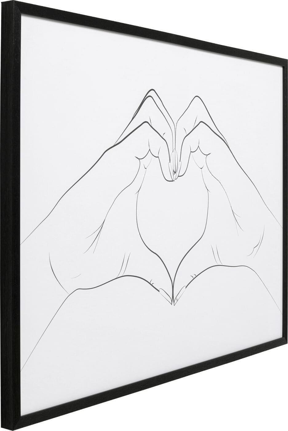 Fotolijst Heart Hands 103x73cm Kare Design Schilderij 56770