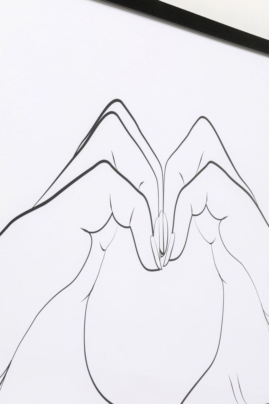 Fotolijst Heart Hands 103x73cm Kare Design Schilderij 56770