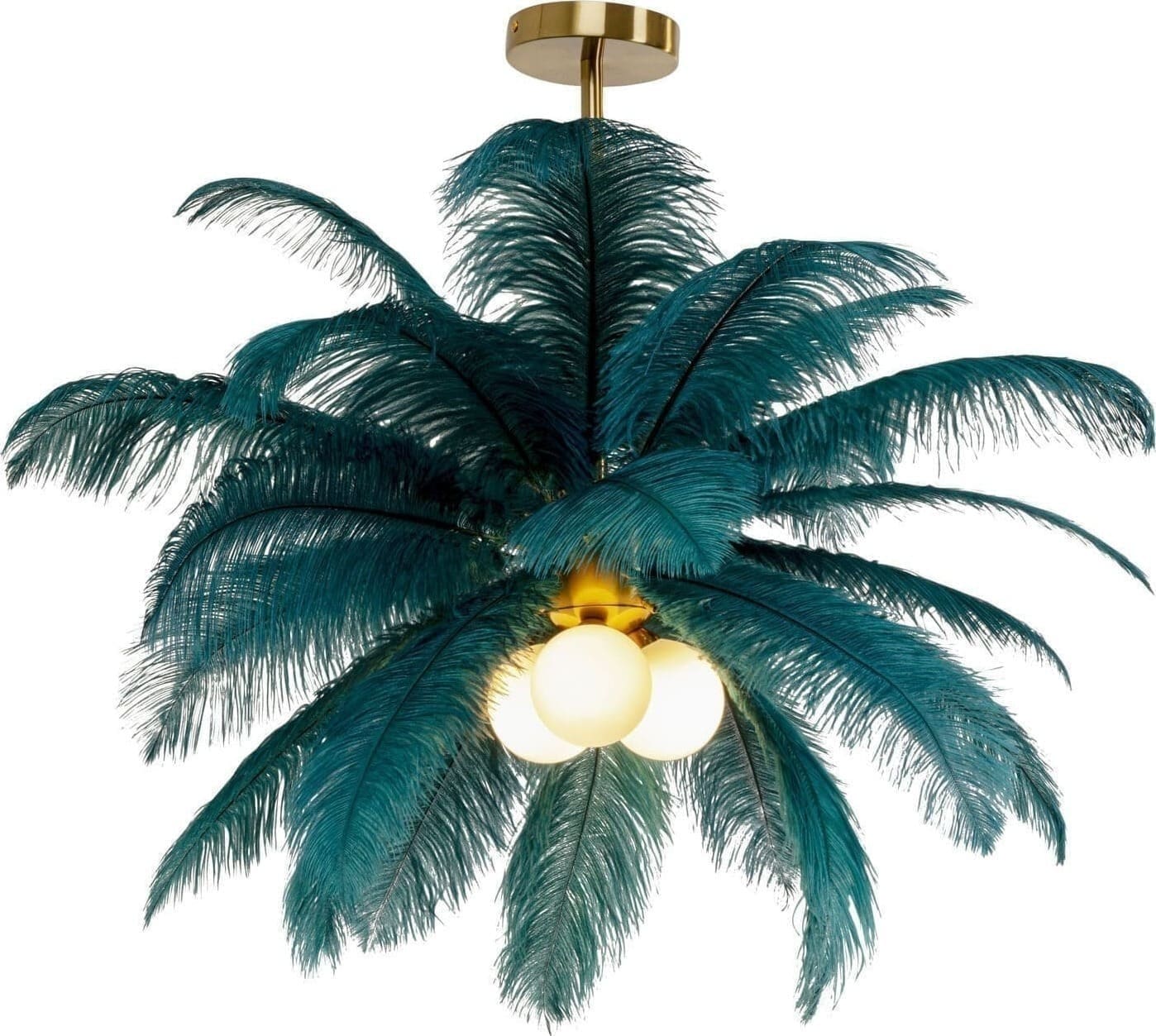 Hanglamp Feather Palm Green Ø87cm Kare Design Hanglamp 57502