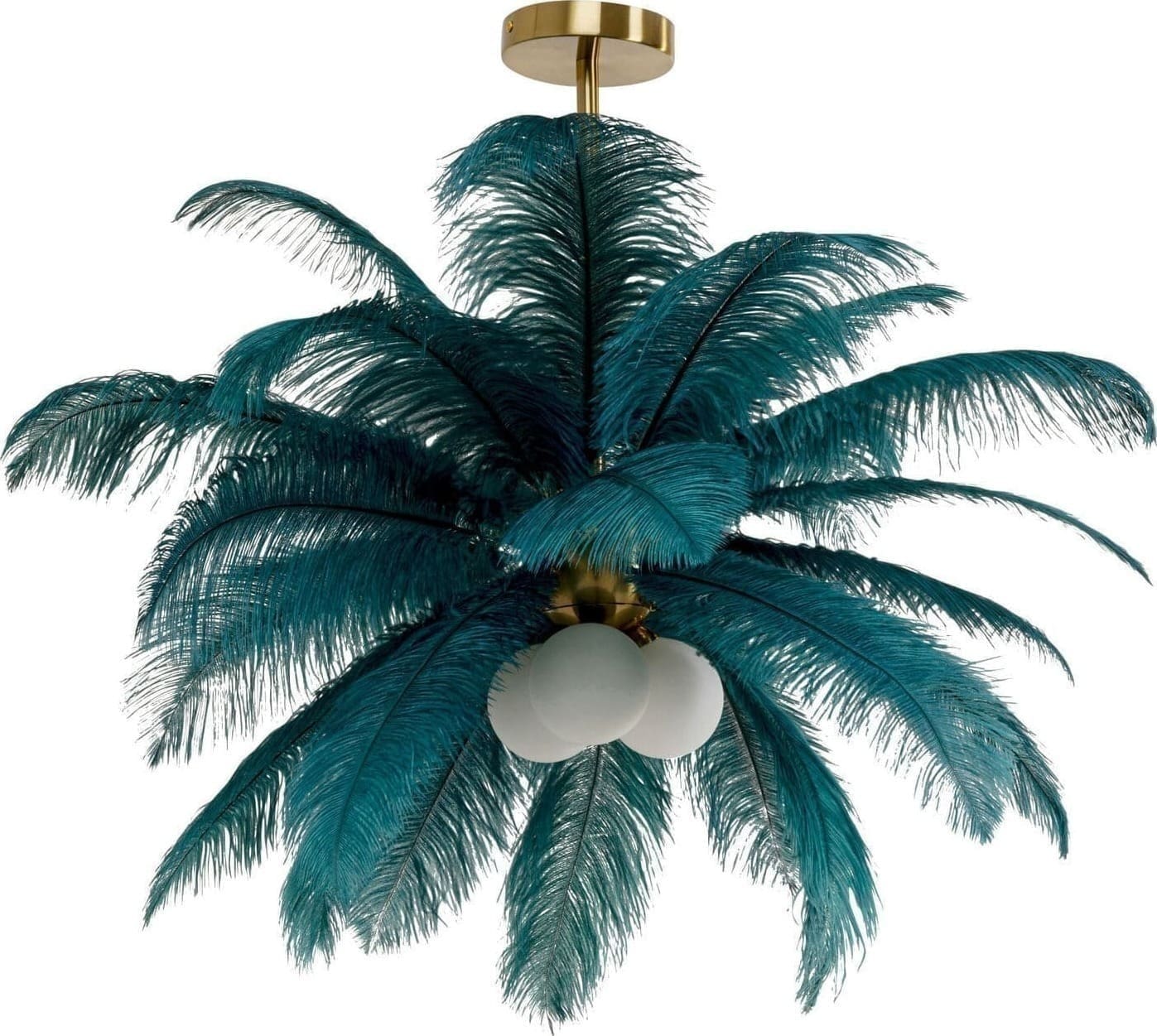 Hanglamp Feather Palm Green Ø87cm Kare Design Hanglamp 57502
