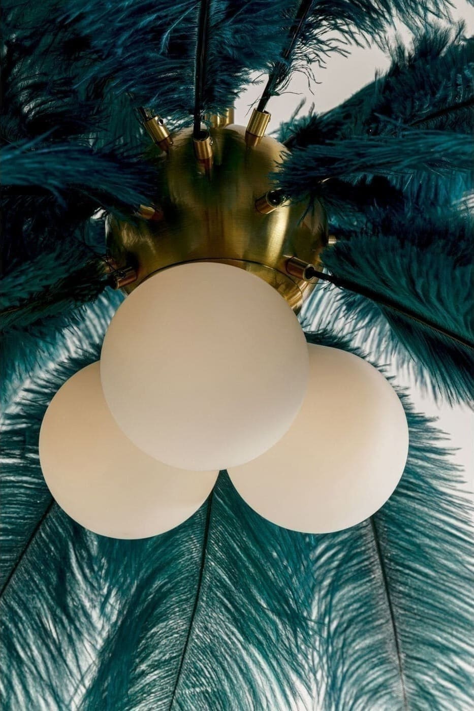 Hanglamp Feather Palm Green Ø87cm Kare Design Hanglamp 57502