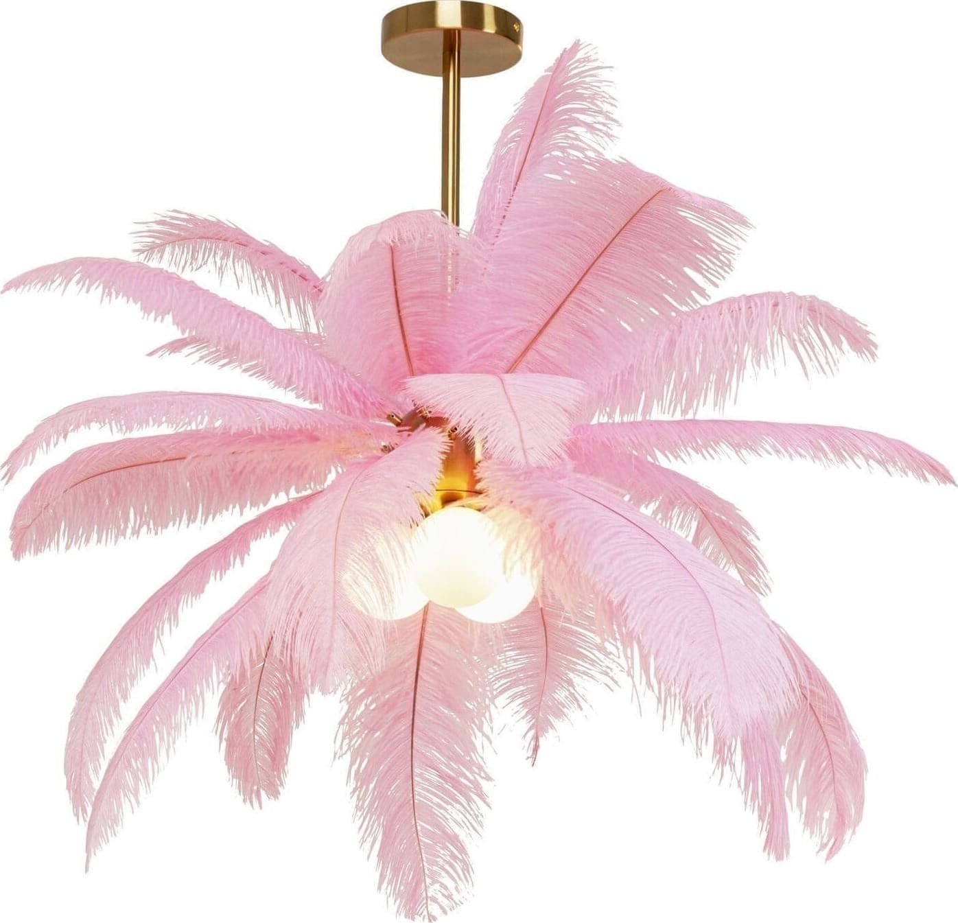 Hanglamp Feather Palm Pink Ø87cm Kare Design Hanglamp 57356