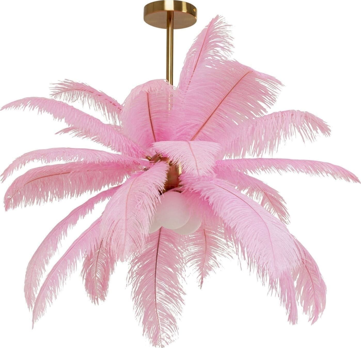 Hanglamp Feather Palm Pink Ø87cm Kare Design Hanglamp 57356