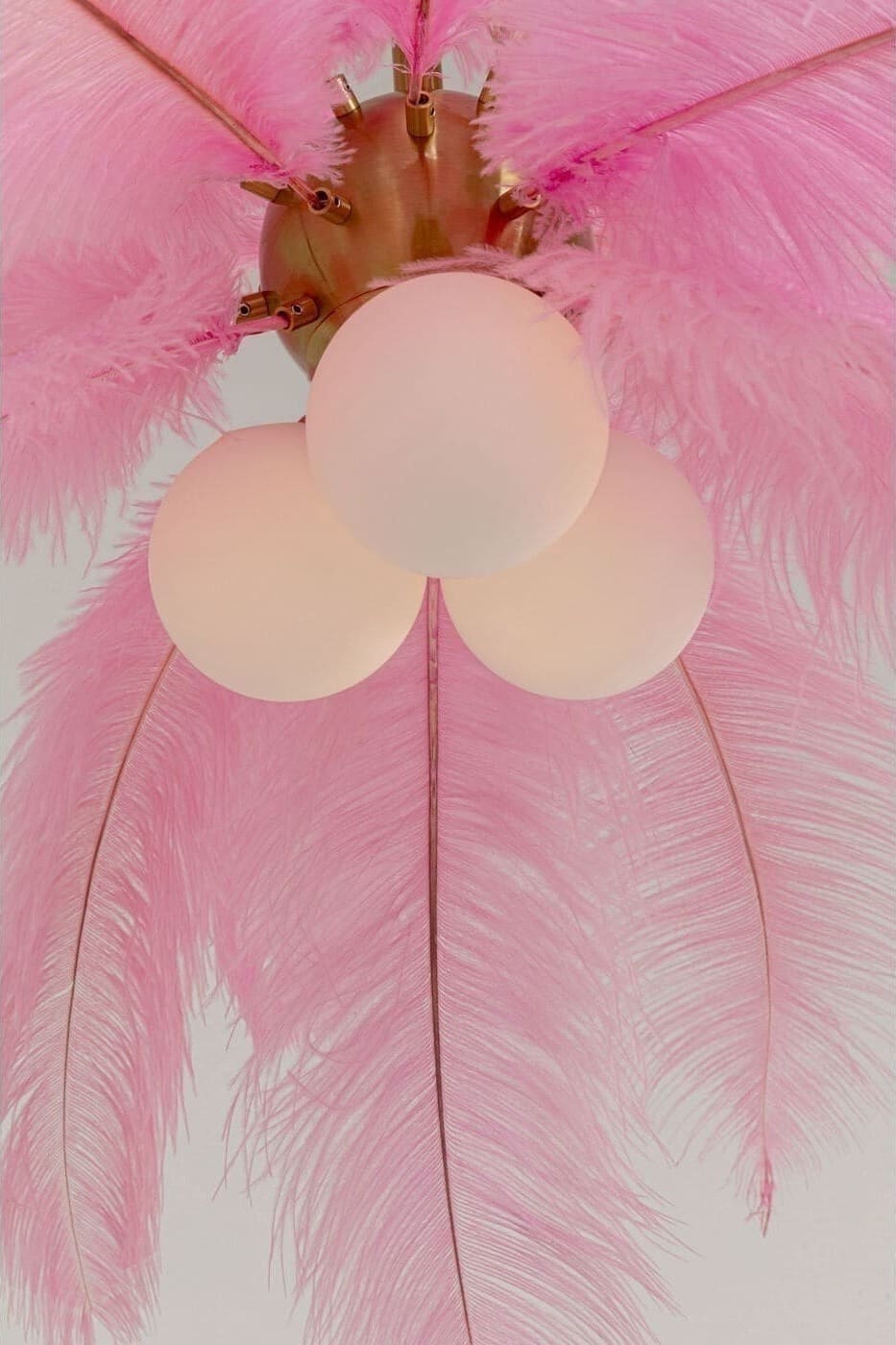 Hanglamp Feather Palm Pink Ø87cm Kare Design Hanglamp 57356