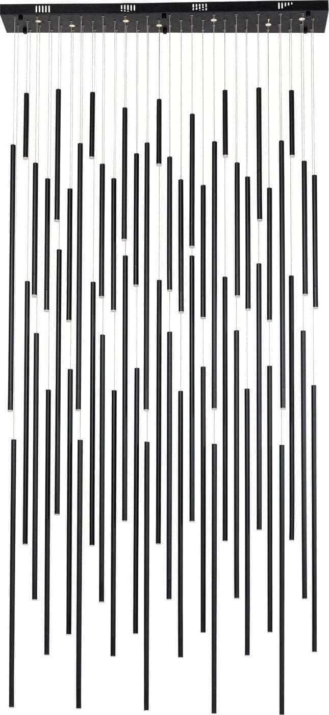 Hanglamp Living Vegas Deluxe Black Matt LED Kare Design Hanglamp 53665