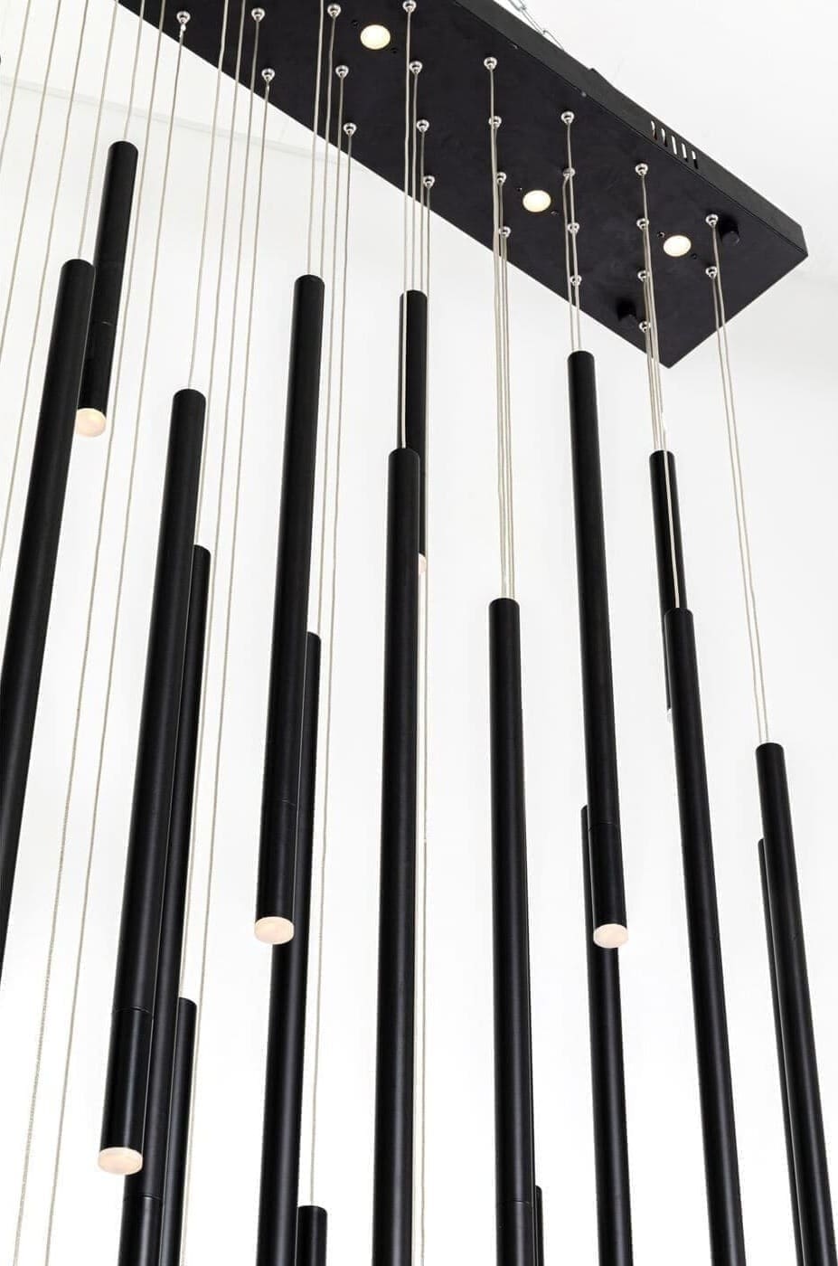 Hanglamp Living Vegas Deluxe Black Matt LED Kare Design Hanglamp 53665