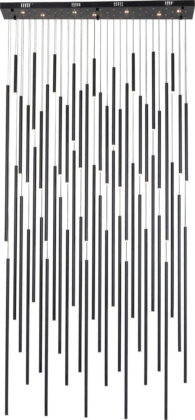Hanglamp Living Vegas Deluxe Black Matt LED Kare Design Hanglamp 53665