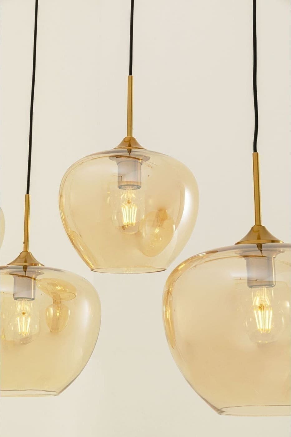 Hanglamp Sphere Amber Five 160cm Kare Design Hanglamp 57706