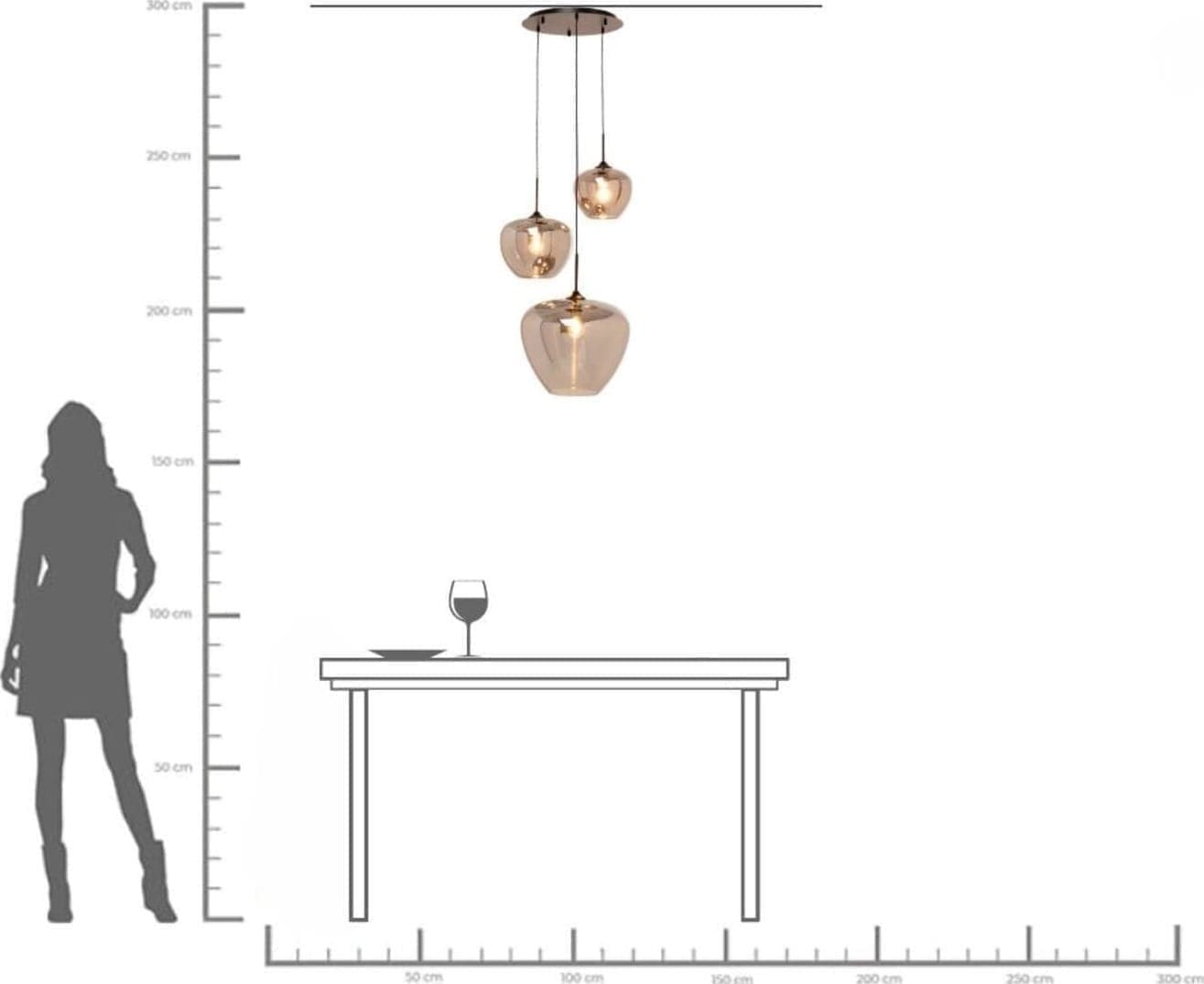 Hanglamp Sphere Smoke Ø45cm Kare Design Hanglamp 57503