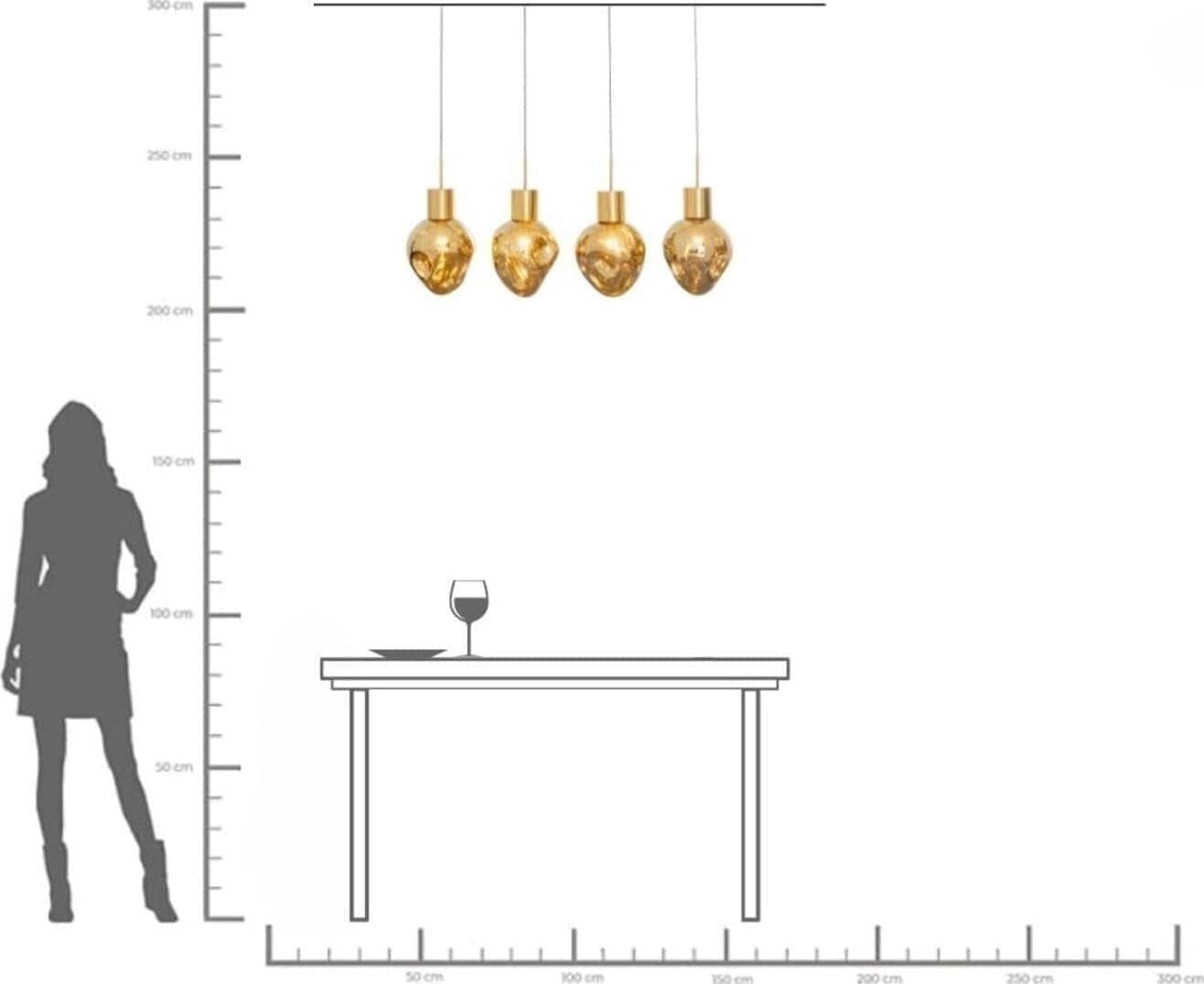 Hanglamp Supernova Amber 110cm Kare Design Hanglamp 56424