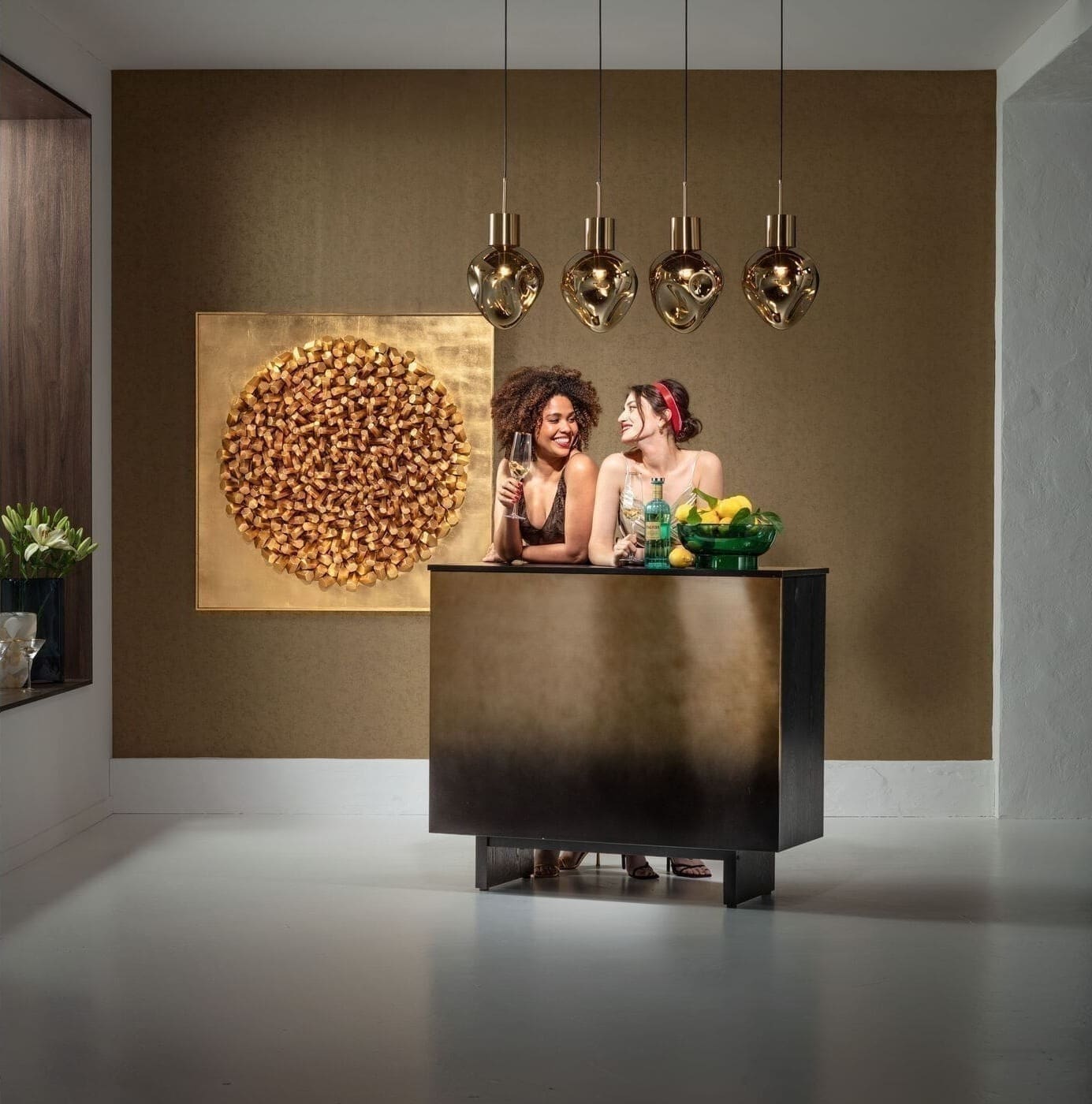 Hanglamp Supernova Amber 110cm Kare Design Hanglamp 56424