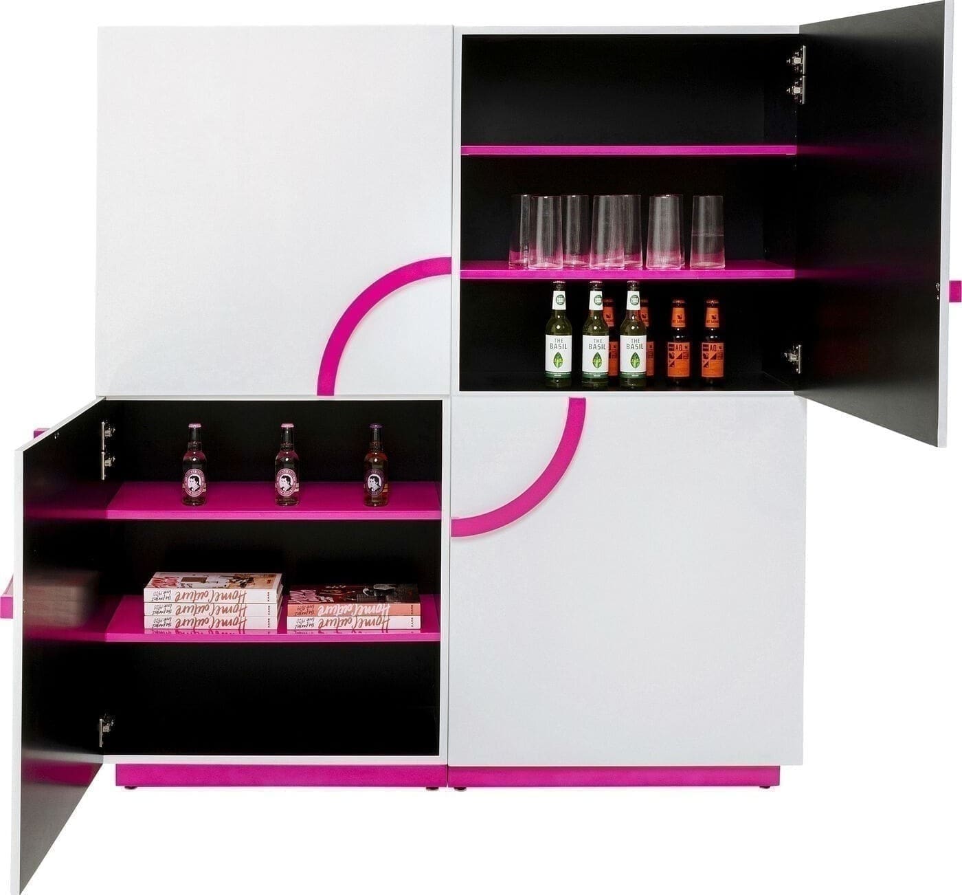 Kast Tresor White Pink 160x166cm Kare Design Kast|Bergkast 70868