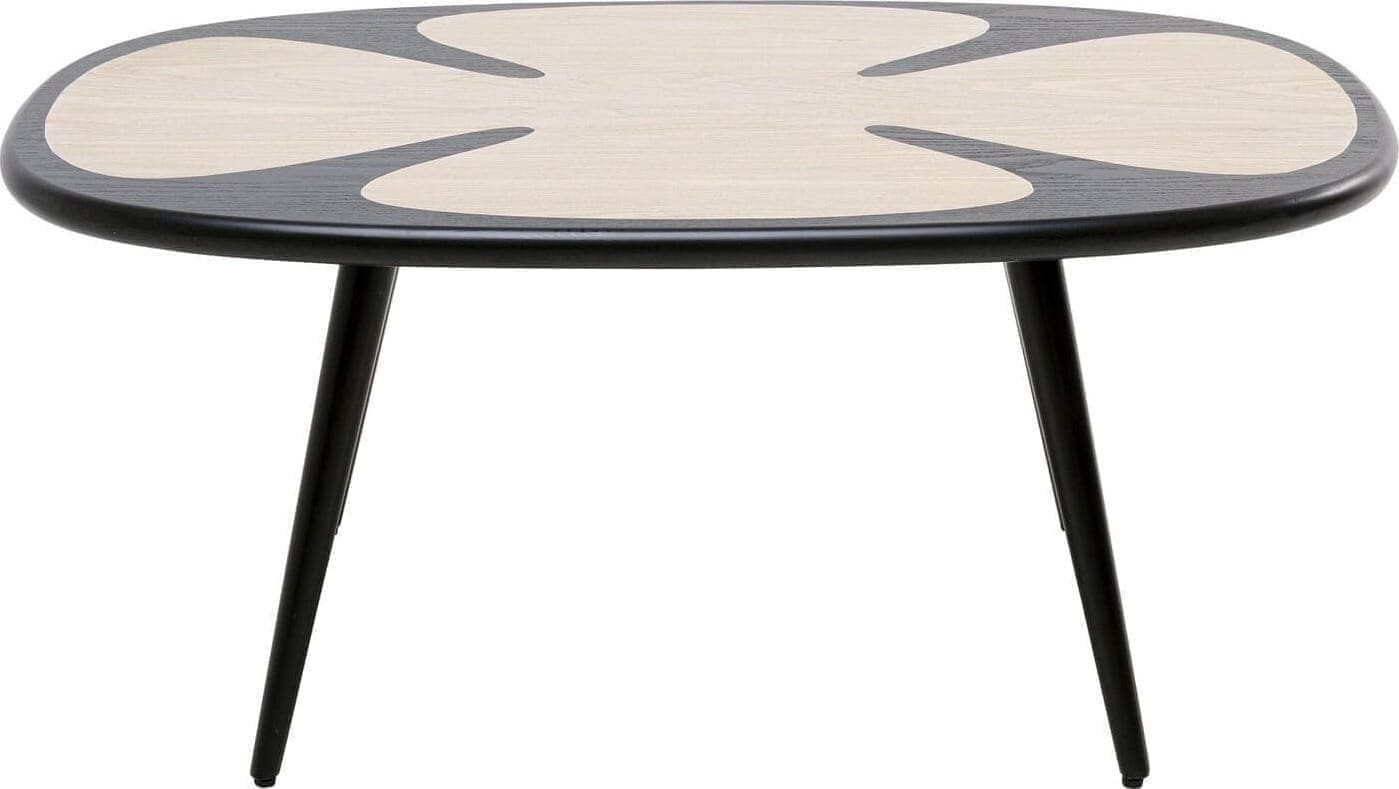 Salontafel Petal Nature Black 90x60cm Kare Design Salontafel 70845