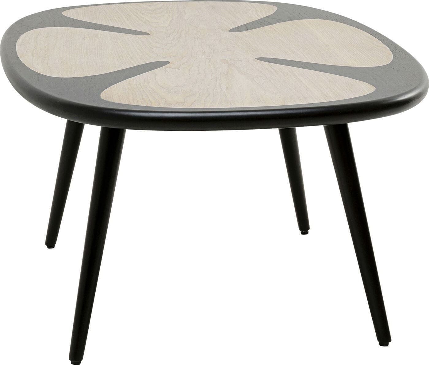Salontafel Petal Nature Black 90x60cm Kare Design Salontafel 70845