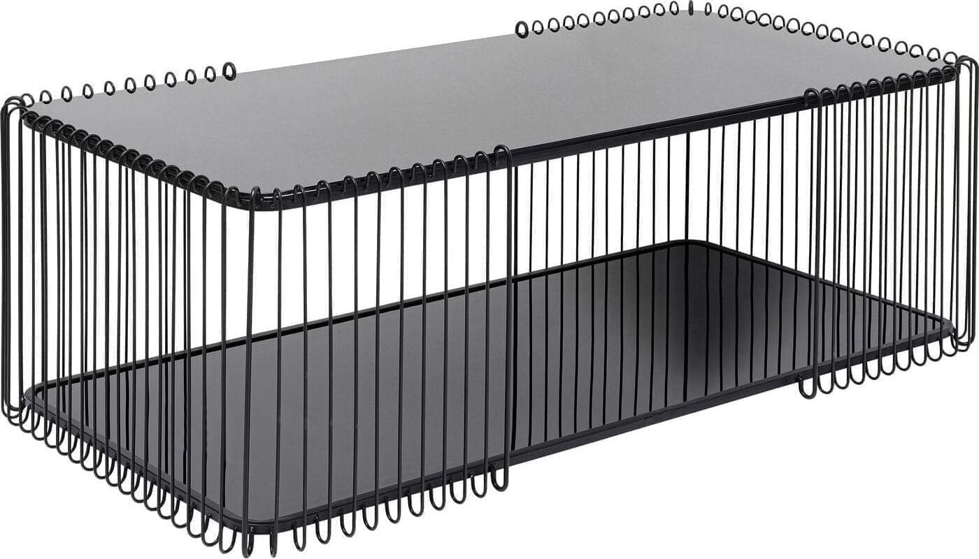 Salontafel Wire Double Black 120x60cm Kare Design Salontafel 87818